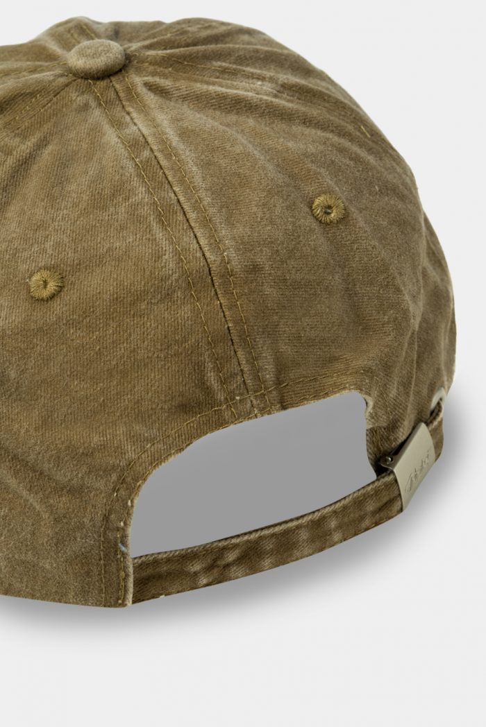 Washed Cotton Twill Cap - Beige - Image 3
