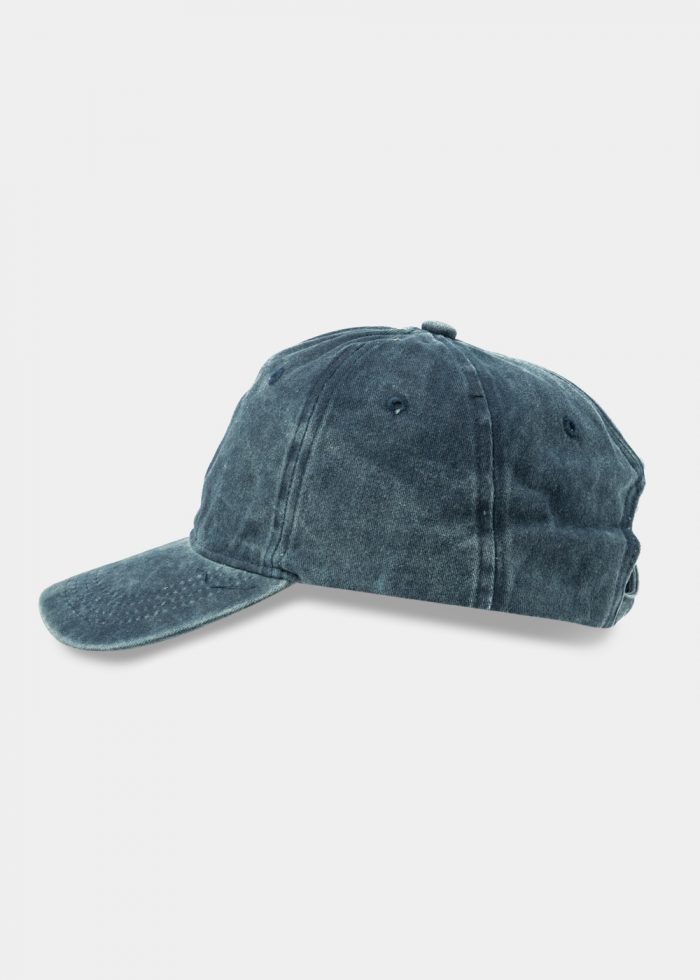 Washed Cotton Twill Cap - Navy Blue - Image 2