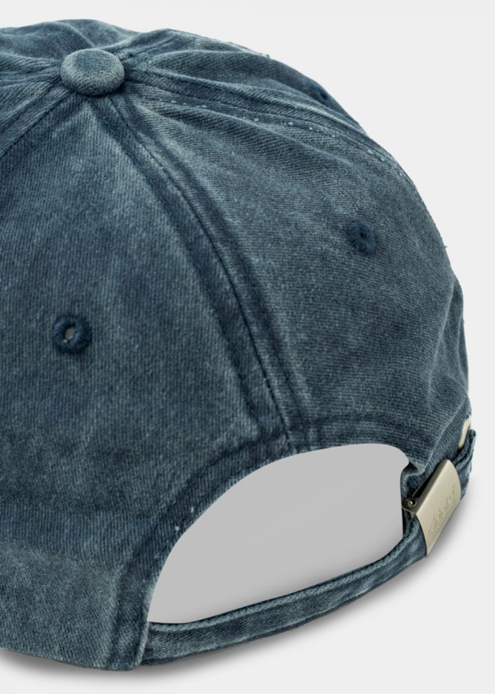 Washed Cotton Twill Cap - Navy Blue - Image 3