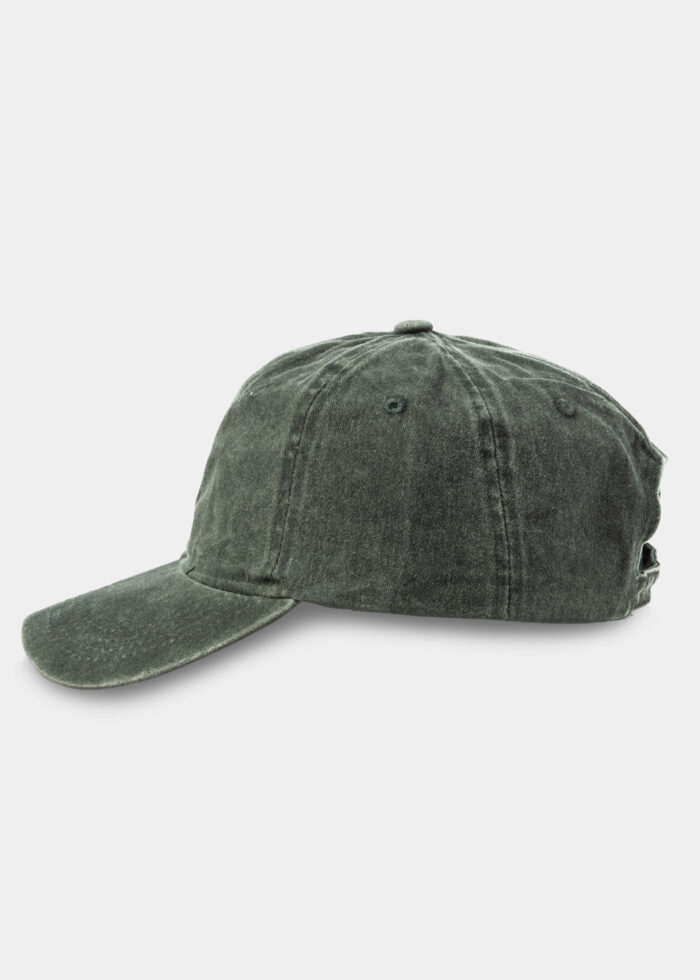 Washed Cotton Twill Cap -  Dark Green - Image 2