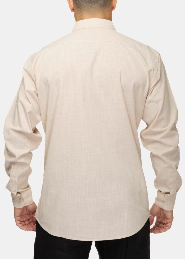 100% Cotton Beige Shirt - Image 2