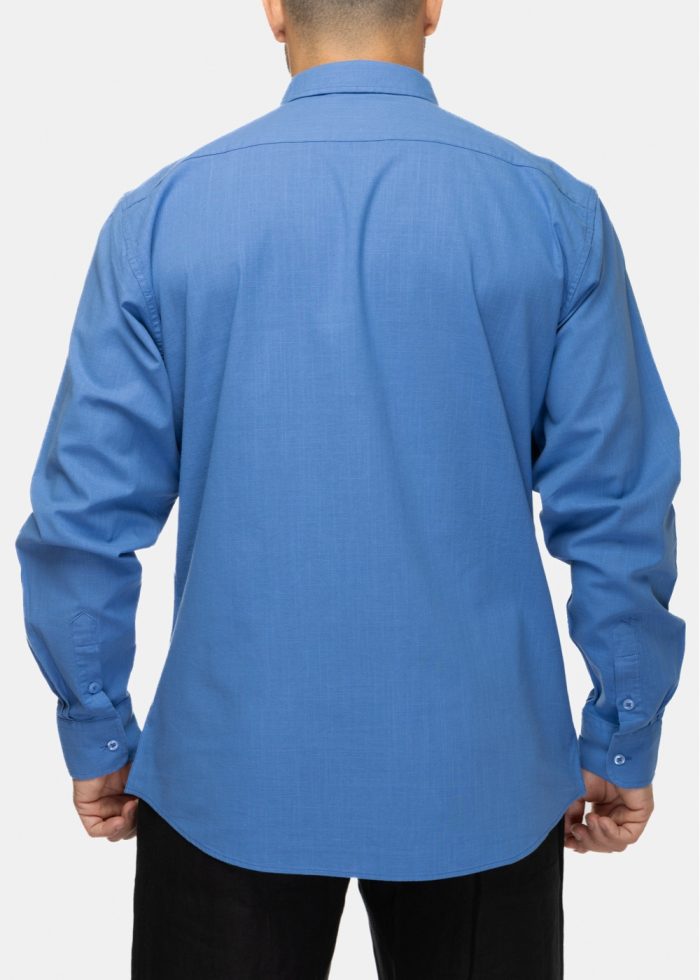 100% Cotton Blue Shirt - Image 2