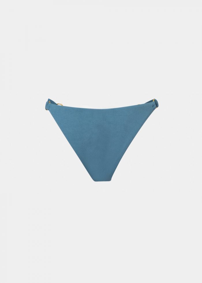 Capri Bikini Bottom - Air Force Blue Rib - Image 2