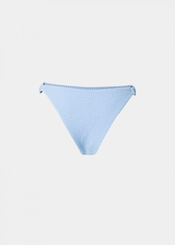 Capri Bikini Bottom - Baby Blue Crinkle - Image 2
