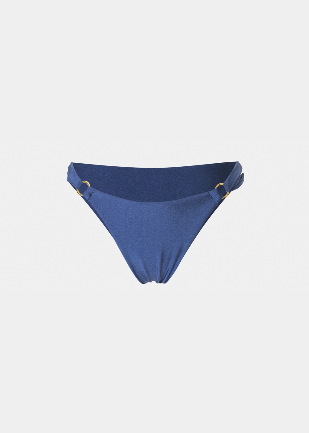 Capri Bikini Bottom - Navy Blue Dacron Capri Bikini Bottom - Navy Blue Dacron - Image 1