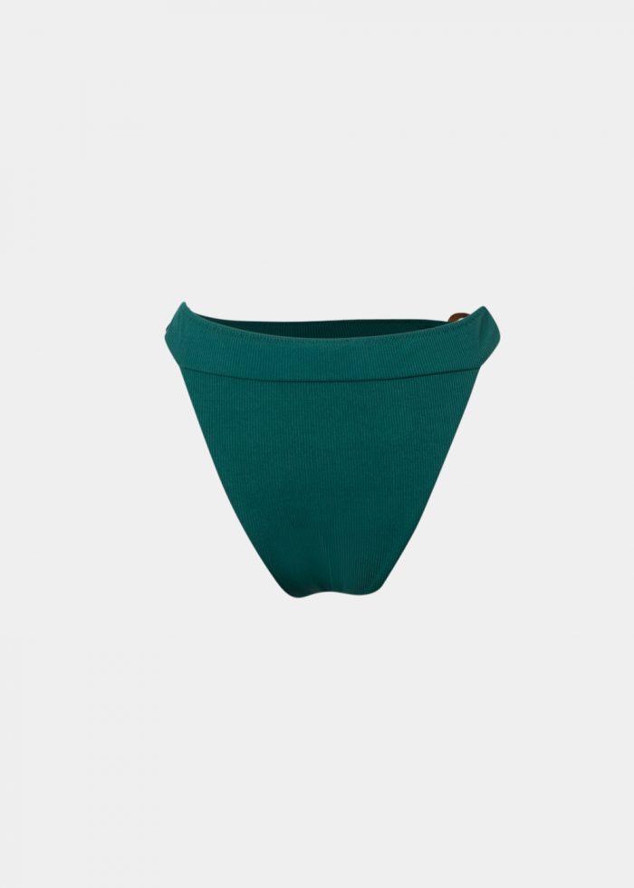 Sicily Bikini Bottom - Forest Green Rib - Image 5