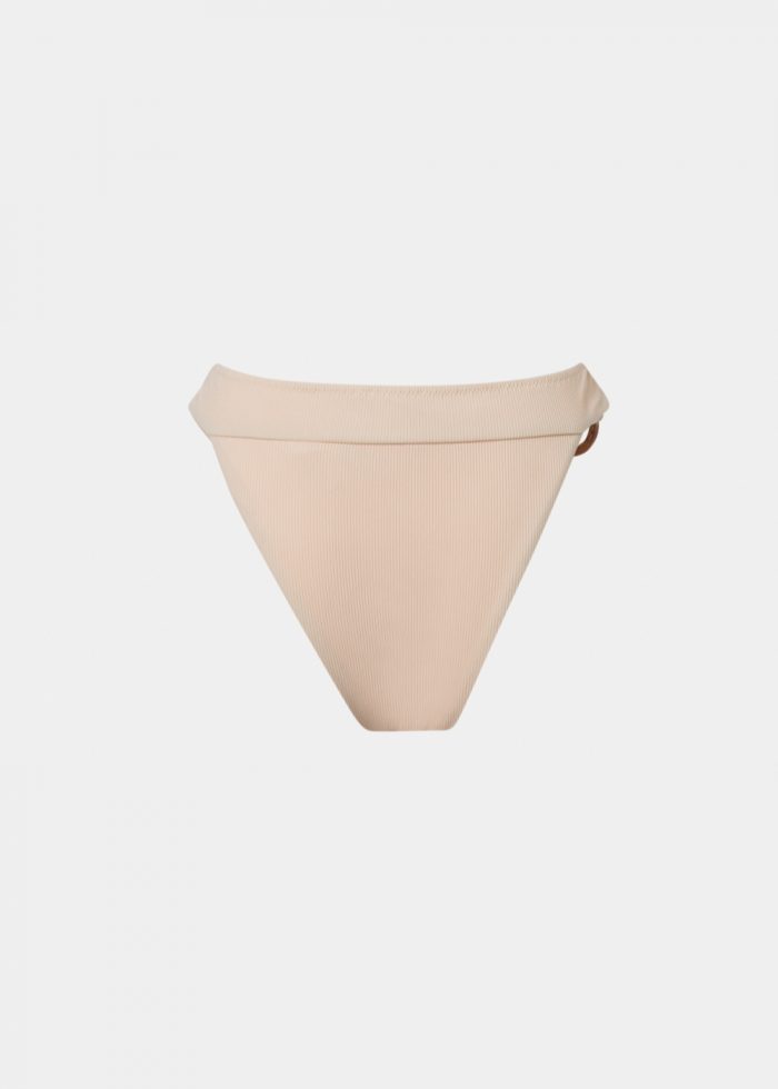 Sicily Bikini Bottom - Cream Rib - Image 5