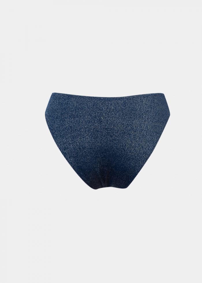 Saint Tropez Bikini Bottom - Navy Blue Shimmer - Image 2