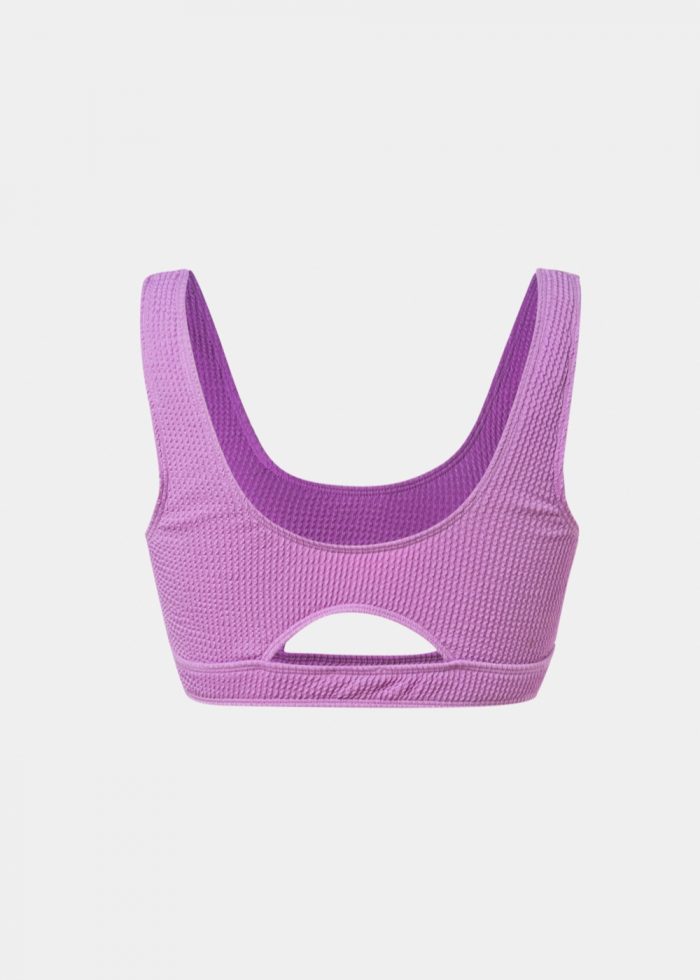 Corsica Bikini Top - Lilac Crinkle - Image 2