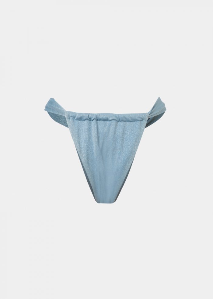 Marbella Bikini Bottom - Light Blue Shimmer - Image 4