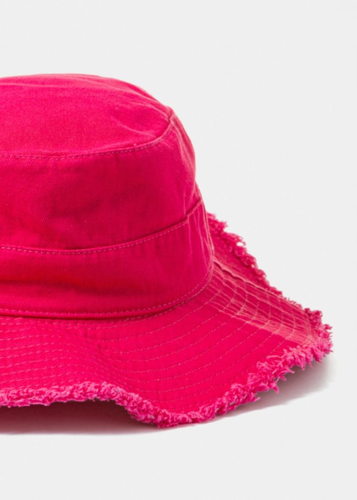 Fuchsia Cotton Bucket Hat - Image 3