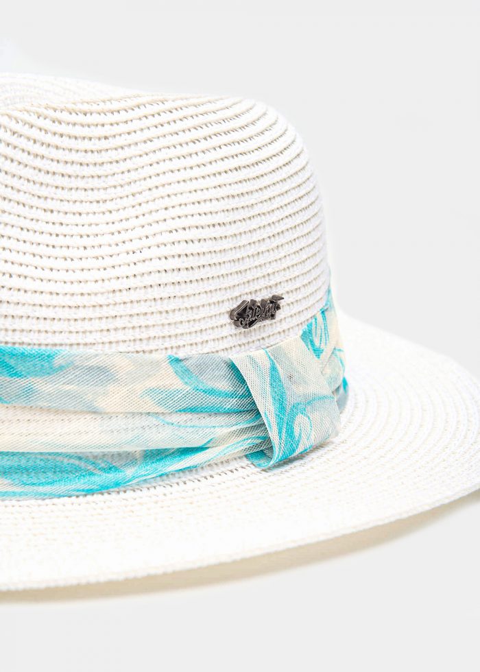 White Panama w/ ciel bandanna - Image 3