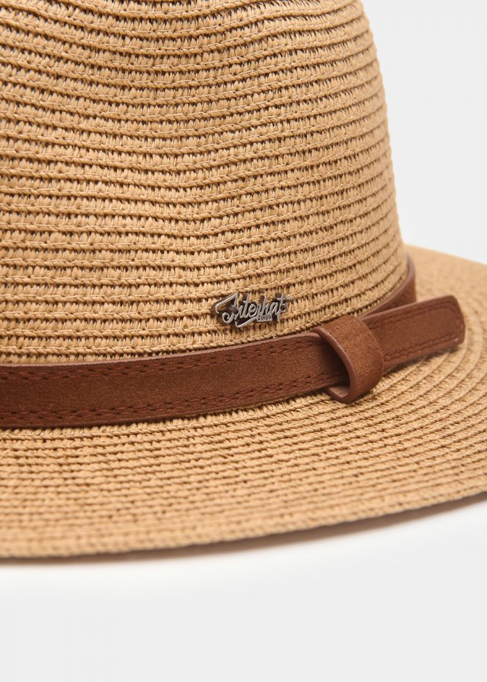 Brown Panama w/ Brown Leather Belt - Image 3