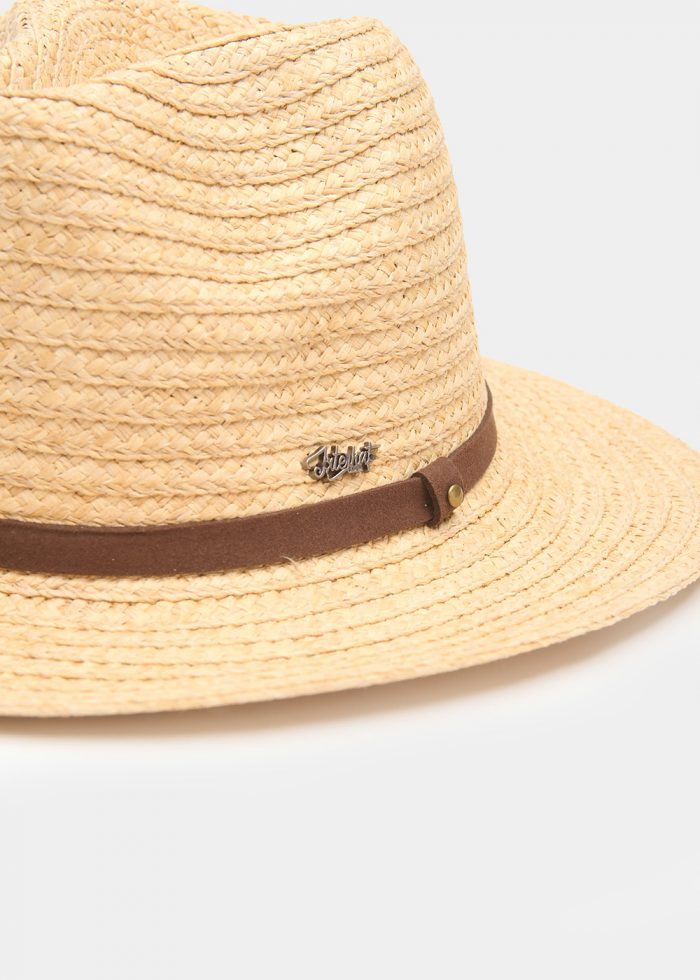 Rafia Panama w/ Brown Leather Strap - Image 3