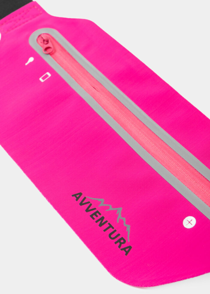 Fuchsia Reflective Running Waist Bag - Image 2