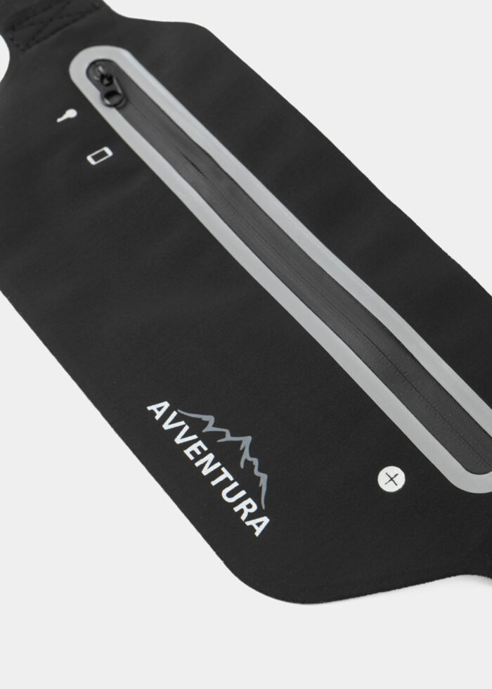 Black Reflective Running Waist Bag - Image 2