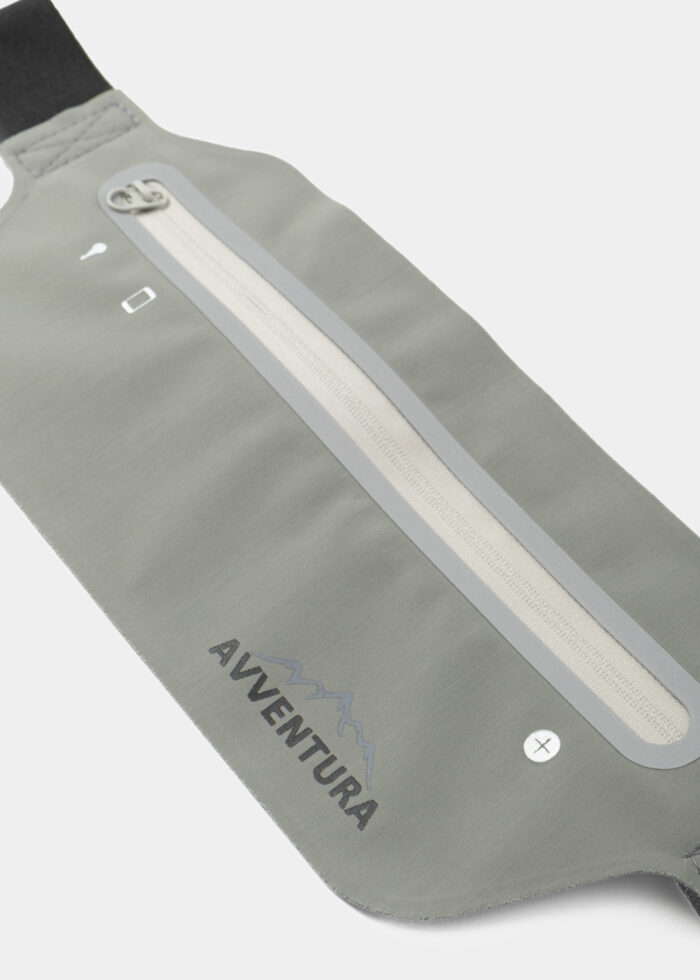 Grey Reflective Running Waist Bag - Image 2