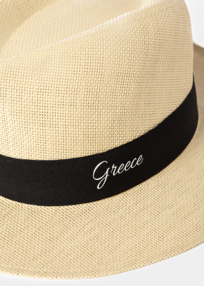 Beige "Greece" Panama Style Hat - Image 3