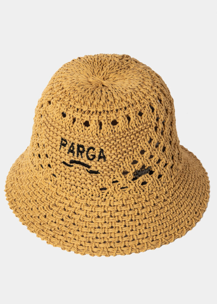 Brown "Parga" Knitted Bucket Hat - Image 2