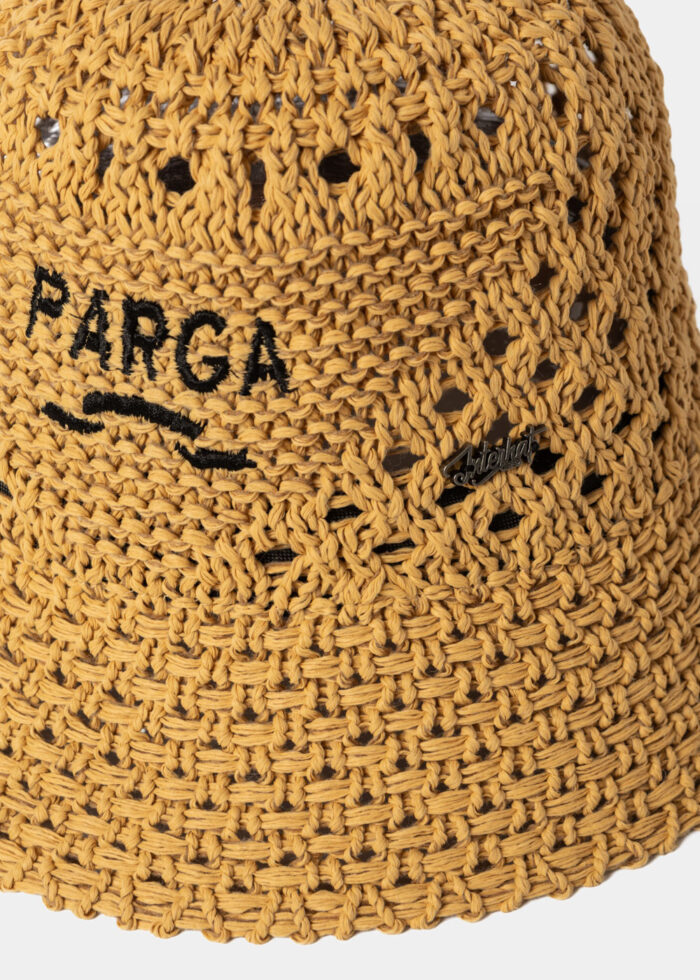 Brown "Parga" Knitted Bucket Hat - Image 3