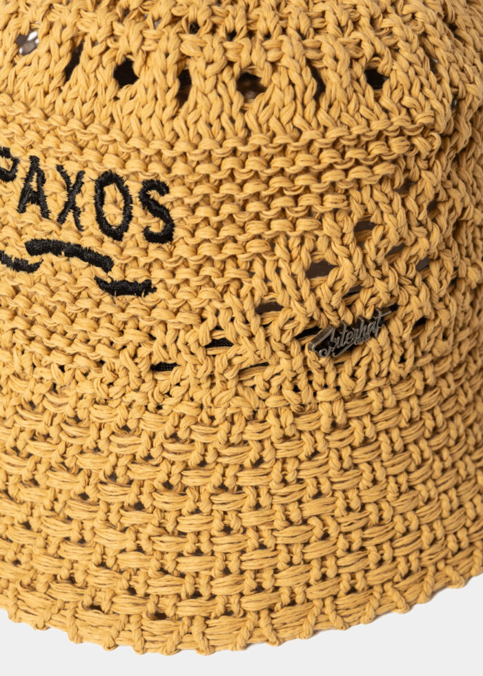 Brown "Paxos" Knitted Bucket Hat - Image 3