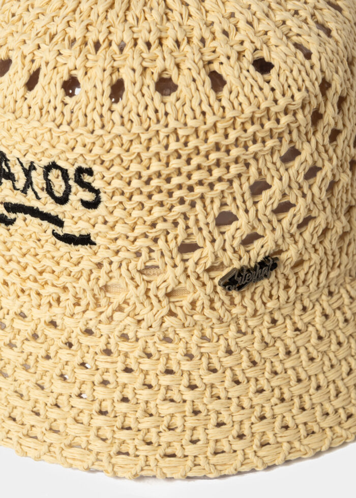 Beige "Paxos" Knitted Bucket Hat - Image 3