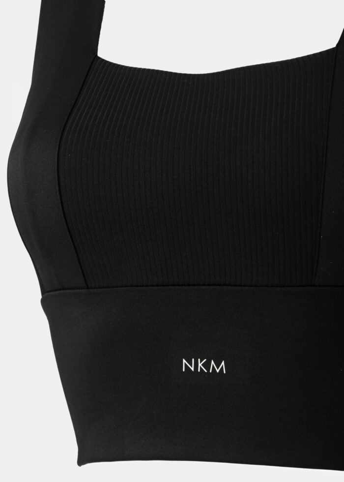 Black Ribbed Top - Image 3