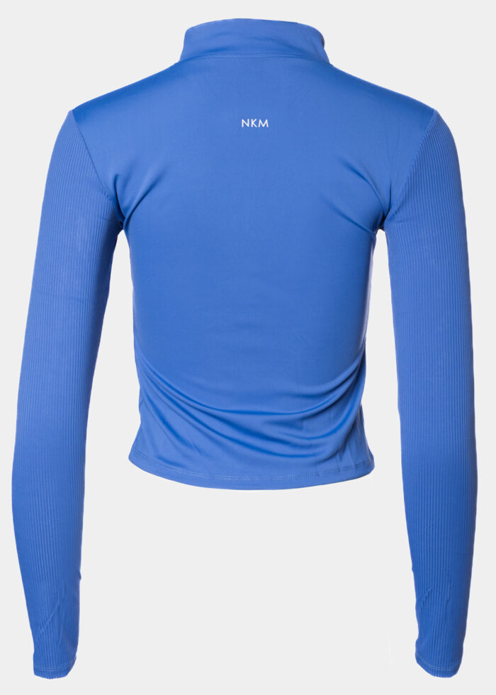 Royal Blue Ribbed Sports Jacket - Image 2