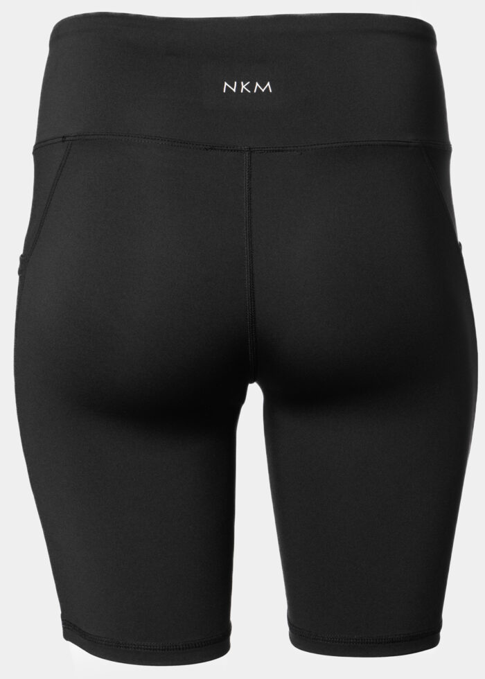 Black Biker Shorts w/ Side Pockets - Image 2